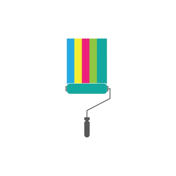 Färg Pensel Symbol Illustration — Stock vektor