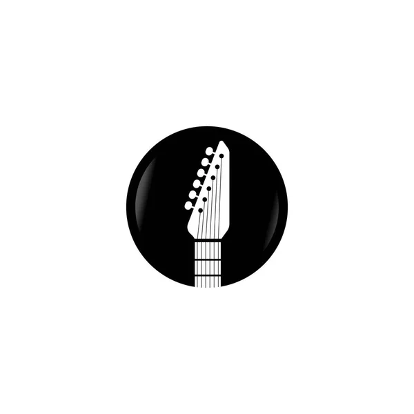 Gitar Logo Vektör Şablonu — Stok Vektör