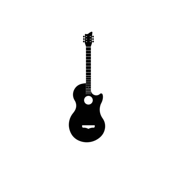 Modèle Vectoriel Logo Guitare — Image vectorielle