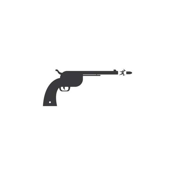 Icône Fusil Chasse Logo Isolé Signe Symbole Vectoriel Illustration — Image vectorielle