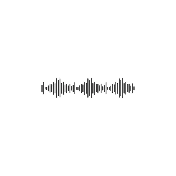 Sound Wave Ilustration Logo Vector Icon Template — Stock Vector