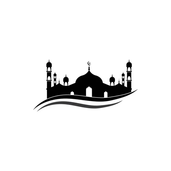 Moschee Moslem Symbol Vektor Illustration Design Vorlage — Stockvektor