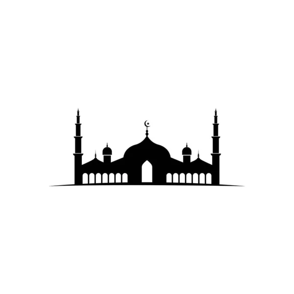 Moschee Moslem Icon Vector Șablon Design Ilustrații — Vector de stoc