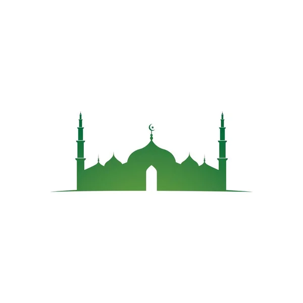 Moschee Moslem Symbol Vektor Illustration Design Vorlage — Stockvektor
