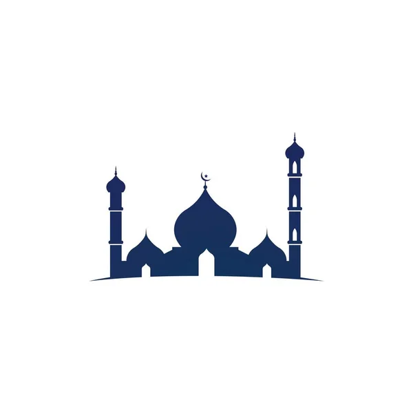 Mosque Moslem Icon Vector Illustration Design Template — Stock Vector