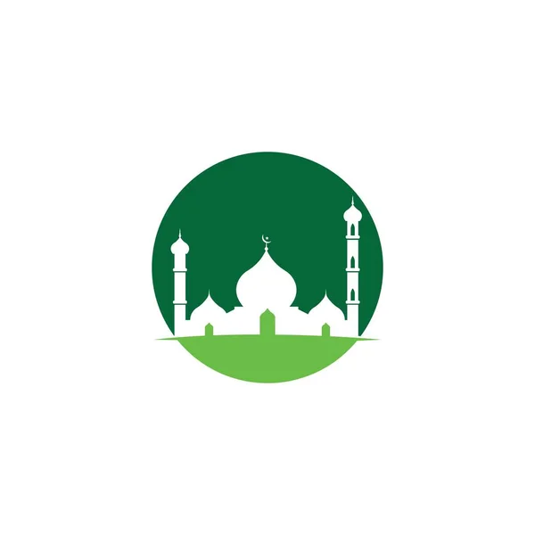 Šablona Návrhu Vektoru Ikon Mešity — Stockový vektor