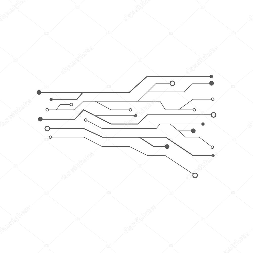 circuit ilustration vector template