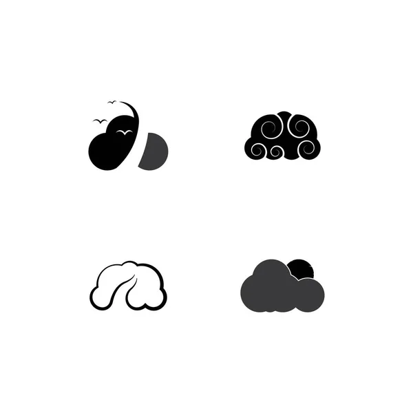 Σχεδιασμός Εικονογράφησης Λογότυπου Cloud — Διανυσματικό Αρχείο