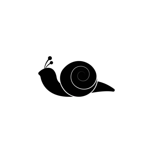 Modèle Logo Escargot Vecteur Icône Illustration Design — Image vectorielle