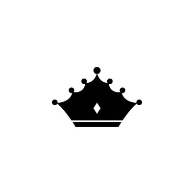 Crown Logo Şablonu vektör çizimi