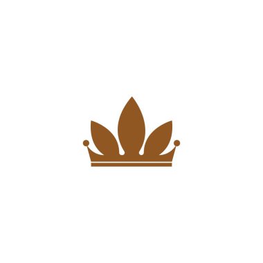 Crown Logo Şablonu vektör çizimi