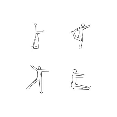 yoga logo şablonu vektör ikonu tasarımı