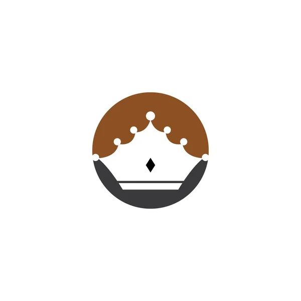 Crown Logo Mall Vektor Illustration — Stock vektor
