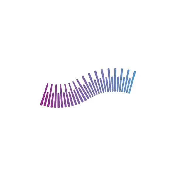Ljudvåg Ilustration Logotyp Vektor — Stock vektor