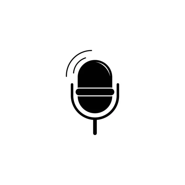 Podcast Logo Vector Icon Illustration Design — Stock Vector