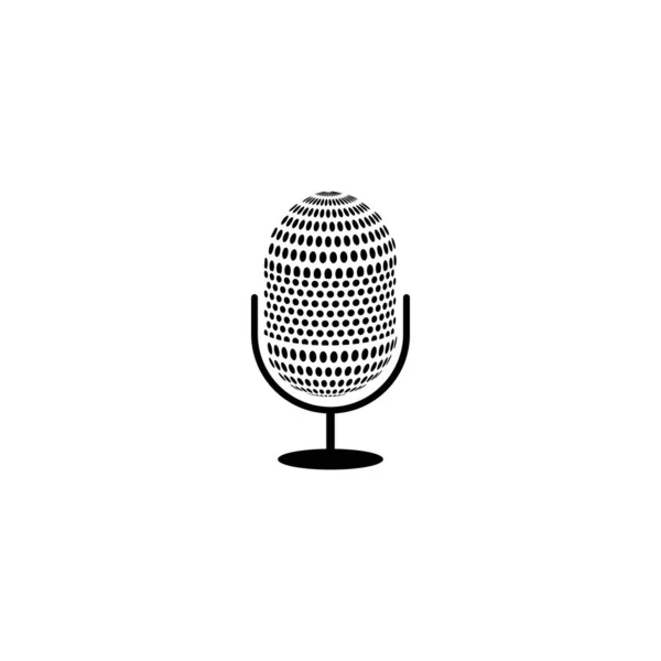 Podcast Logo Vector Icon Illustration Design — Stock Vector