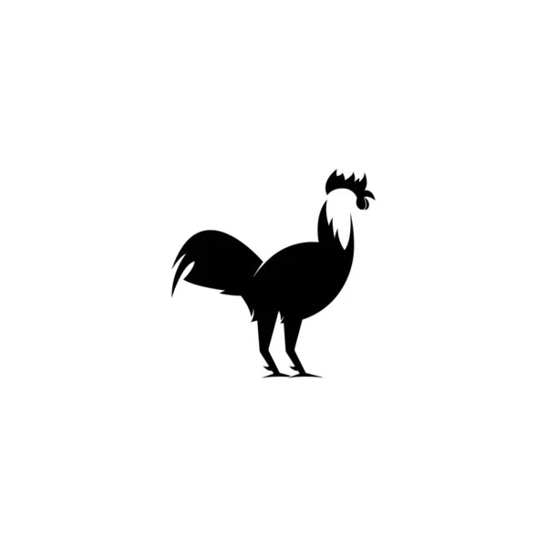 鶏のロゴテンプレートベクトルイラスト — ストックベクタ