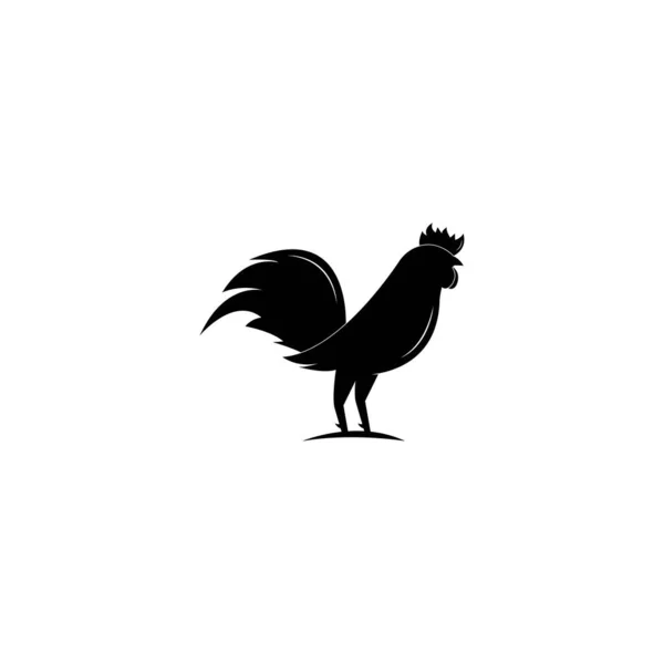 Rooster Logo Template Vector Illustration — Stock Vector