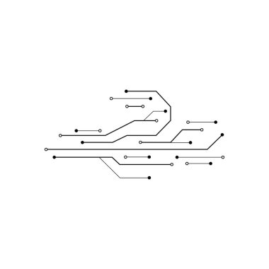 devre logo vektör resimleme şablonu