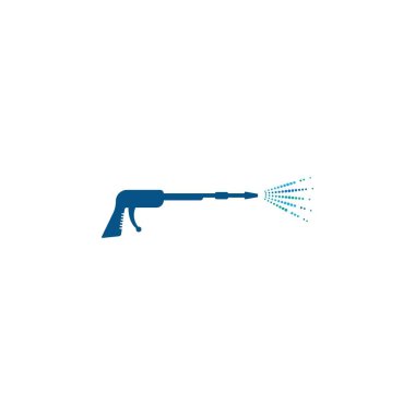 Basınç yıkama logosu şablonu. Temizleme vektörü tasarımı.