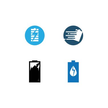 pil ikonu vektör illüstrasyon şablon logo tasarımı