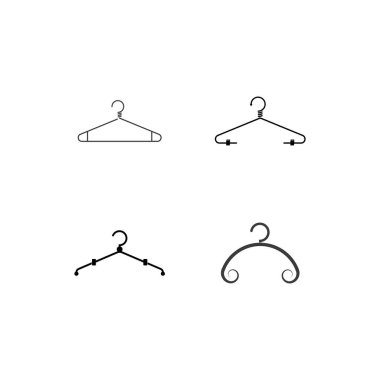 Askı simgesi. Kıyafet ve aksesuar elementleri.