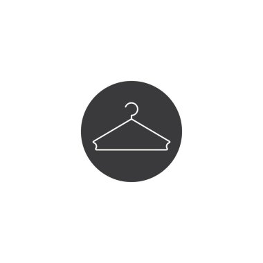 Askı simgesi. Kıyafet ve aksesuar elementleri.