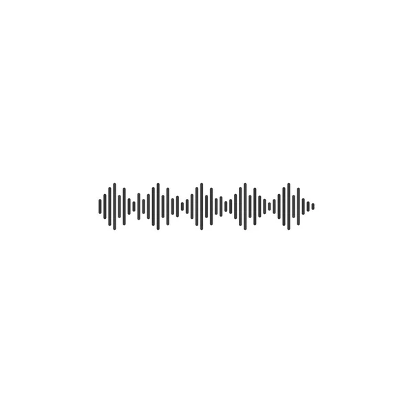 Sound Wave Ilustration Logo Vector — Stock Vector