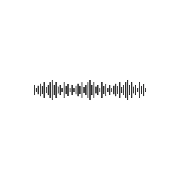 Sound Wave Ilustration Logo Vector — Stock Vector