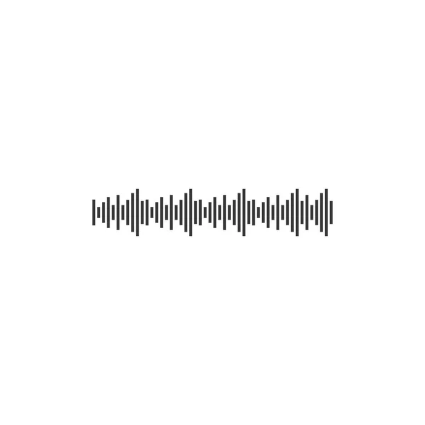 Шаблон Логотипу Звукової Хвилі Векторна Піктограма — стоковий вектор