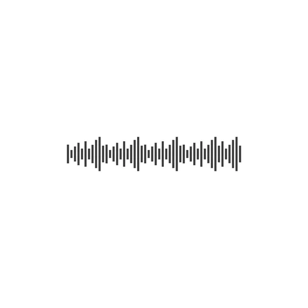 Sound Wave Ilustration Logo Vector Icon Template — Stock Vector