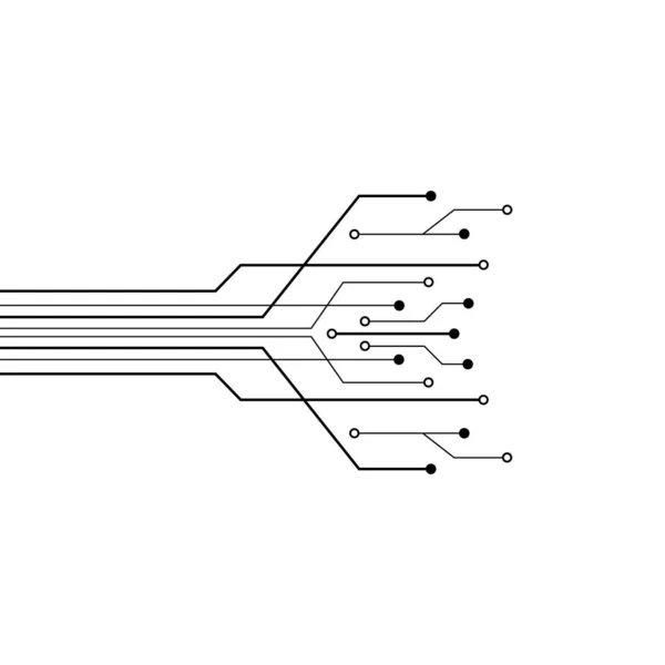Circuitlogo Vector Illustratiesjabloon — Stockvector