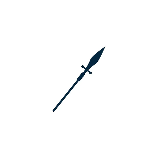 Spear Logo Vector Icono Ilustración Plantilla Diseño — Vector de stock