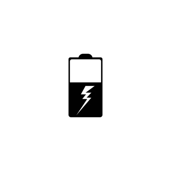 Icône Batterie Vectoriel Illustration Modèle Logo Design — Image vectorielle