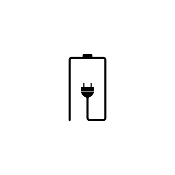 Icône Batterie Vectoriel Illustration Modèle Logo Design — Image vectorielle