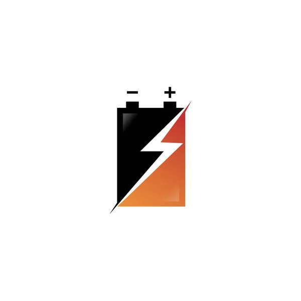 Icône Batterie Vectoriel Illustration Modèle Logo Design — Image vectorielle