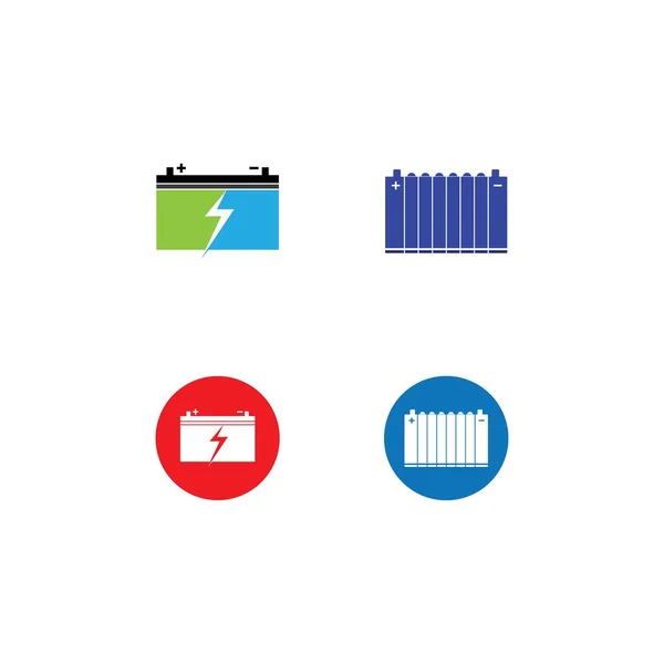 Autobatterie Icon Vector Template Illustration Design — Stockvektor