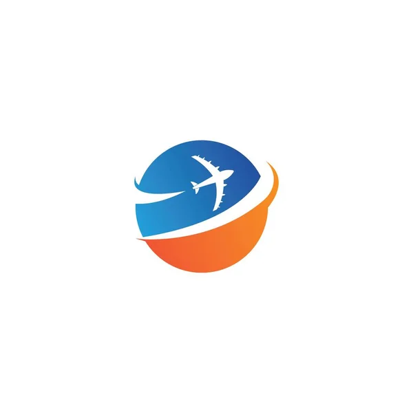 Reise Logo Urlaub Tourismus Geschäftsreise Firmenlogo Design — Stockvektor