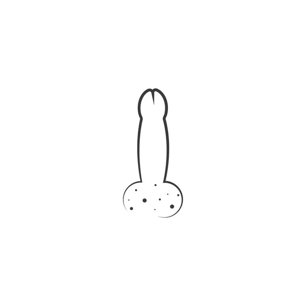 Penis Vector Icon Illustration Design — Wektor stockowy