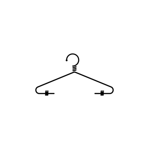 Icône Cintre Élément Vêtements Accessoires — Image vectorielle