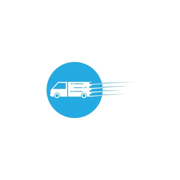 Servizio Consegna Truck Car Express Logo Vector — Vettoriale Stock