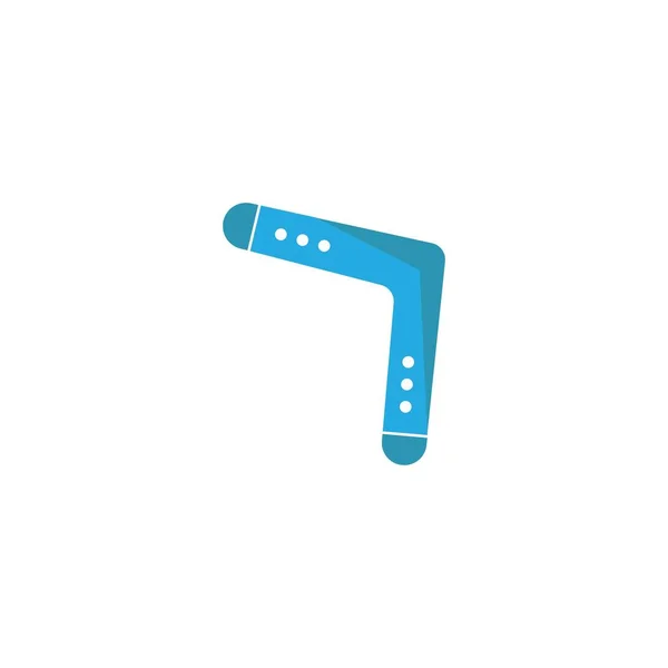 Boomerang Ikonen Logotyp Vektorillustration — Stock vektor