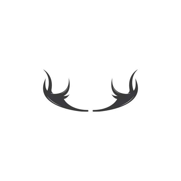 Deer Antlers Logo Template Illustration Desig — Stock Vector