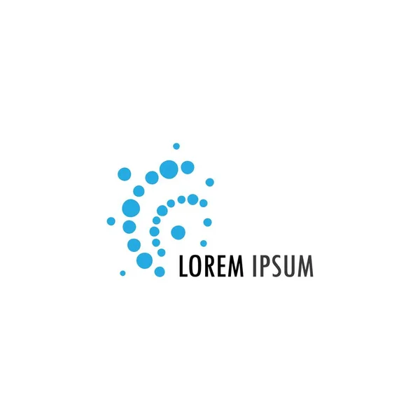 Yarım ton logo konsept vektörü