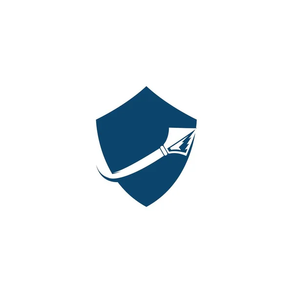 Spear logo vector icon illustration template design — Stock Illustration Spear Logo Vector Icon Illustration Template Design Stock Illustration