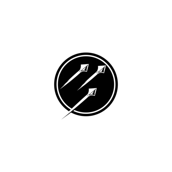 Spear logo vector icon illustration template design — Stock Illustration Spear Logo Vector Icon Illustration Template Design Stock Illustration