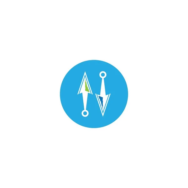 Spear logo vector icon illustration template design — Stock Illustration Spear Logo Vector Icon Illustration Template Design Vector Graphics