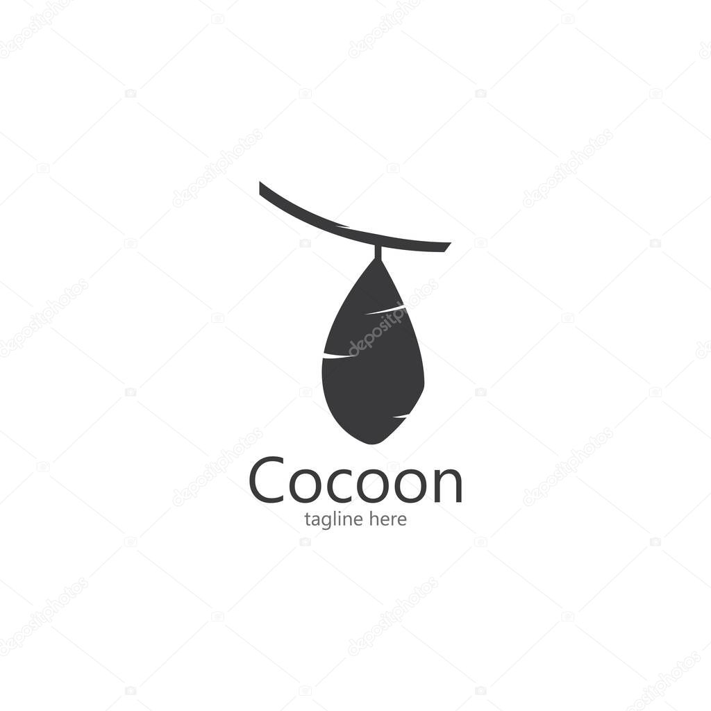 Cocoon logo template vector icon illustration design