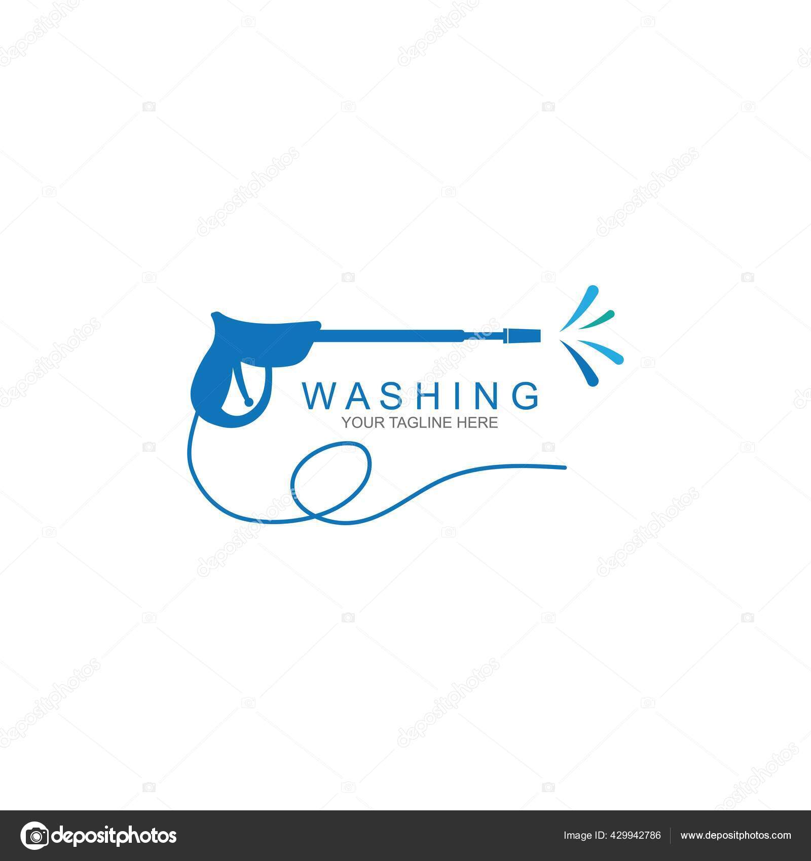 Pressure Washing Logo Template Cleaning Vector Design Vector Image By C Aminnurrochman 89 Vector Stock 429942786