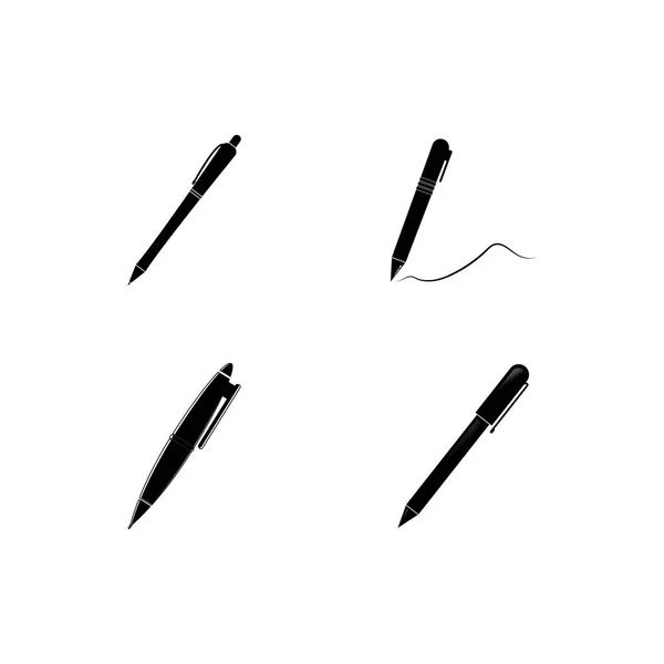 Kugelschreiber Symbol Vektor Trendiges Flaches Kugelschreiber Symbol Aus Der Kollektion — Stockvektor